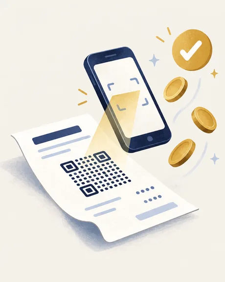 Clients scan the code on the invoice to pay — Smart Invoice & Estimate Maker